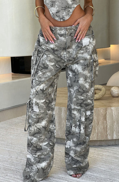 Brooklyn Cargo Pant - Camo Print - Amour-amsterdam