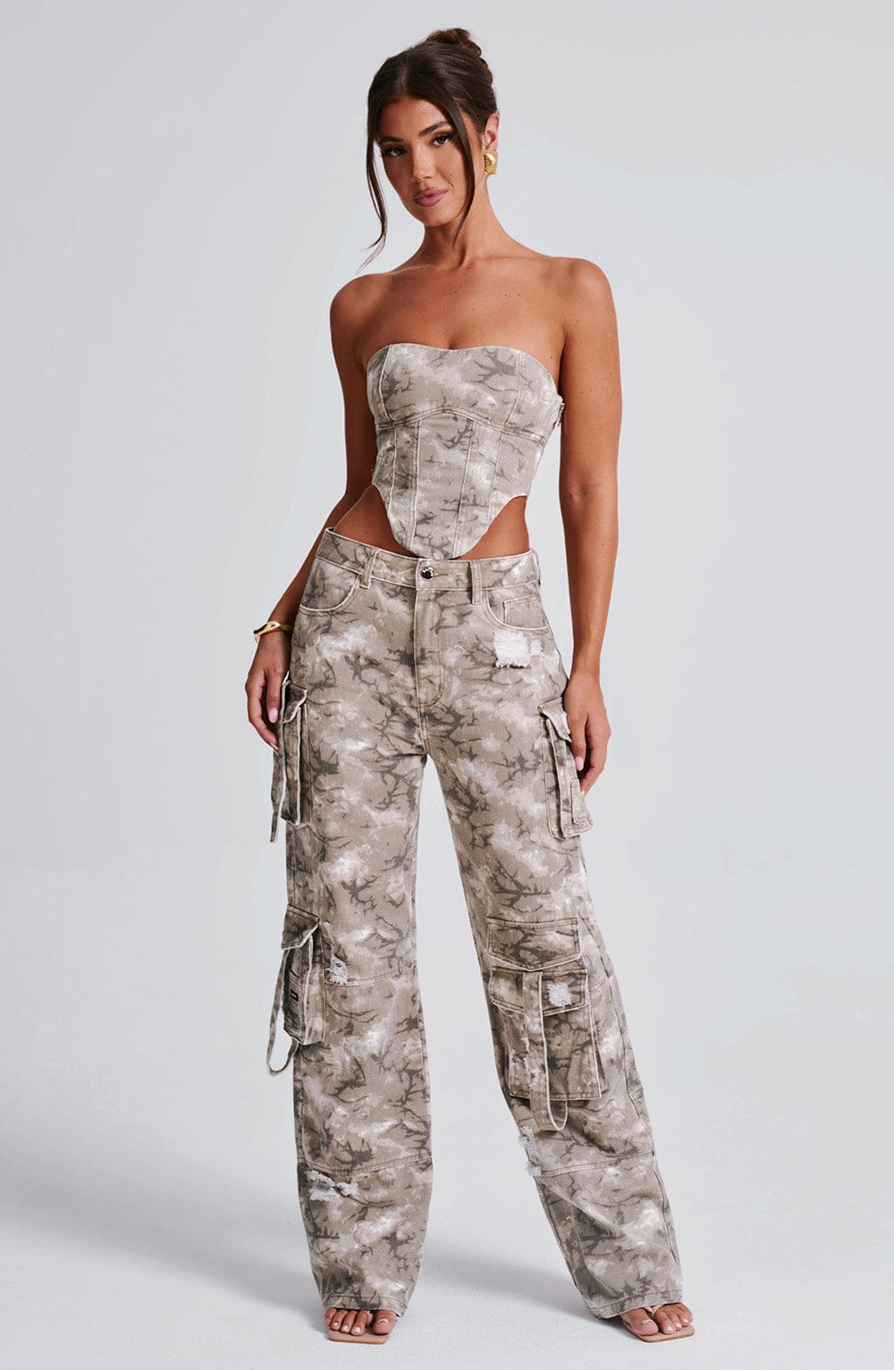 Brooklyn Cargo Pant - Camo Print - Amour-amsterdam