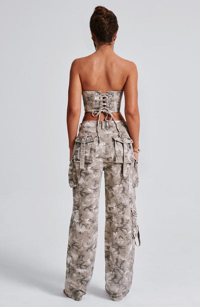 Brooklyn Cargo Pant - Camo Print - Amour-amsterdam