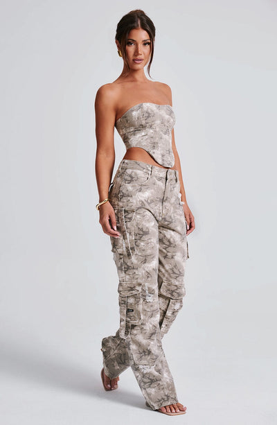 Brooklyn Cargo Pant - Camo Print - Amour-amsterdam