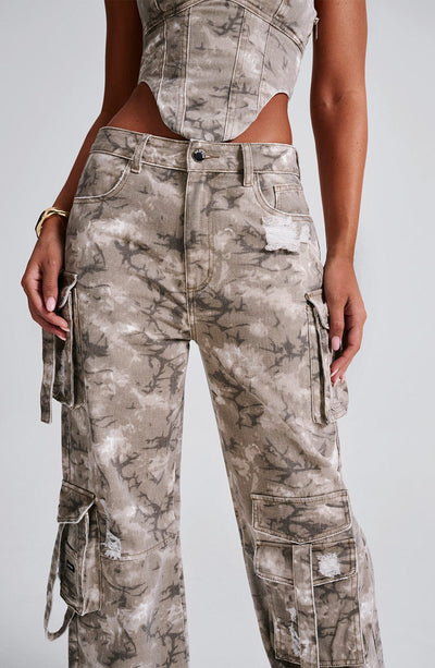 Brooklyn Cargo Pant - Camo Print - Amour-amsterdam