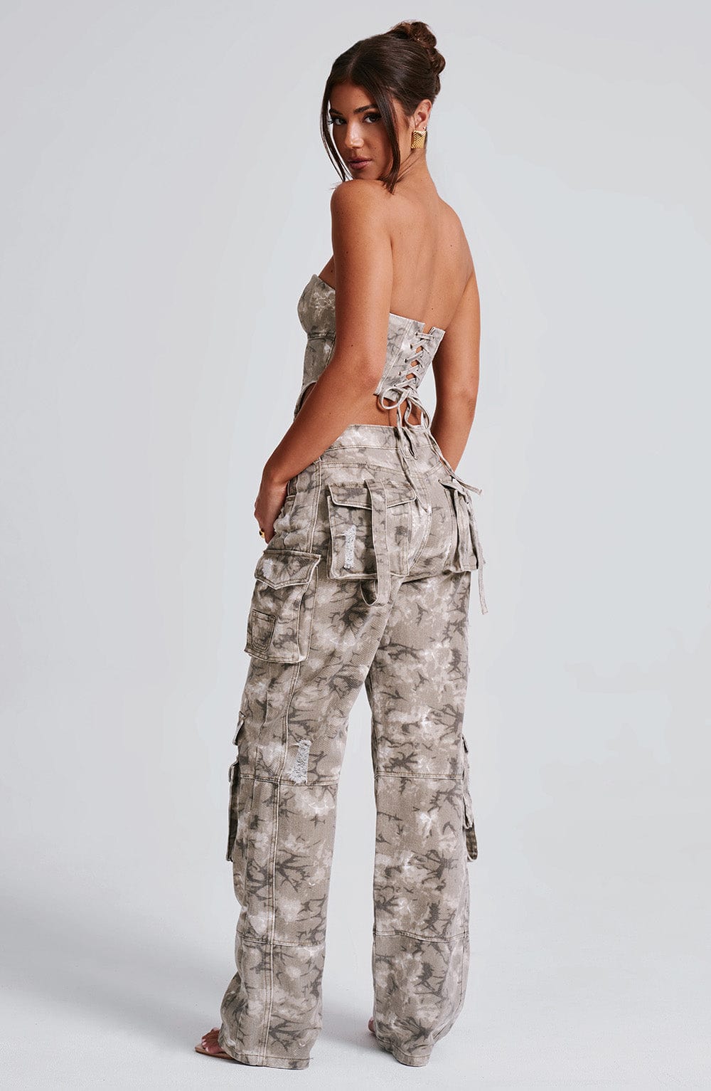 Brooklyn Cargo Pant - Camo Print - Amour-amsterdam