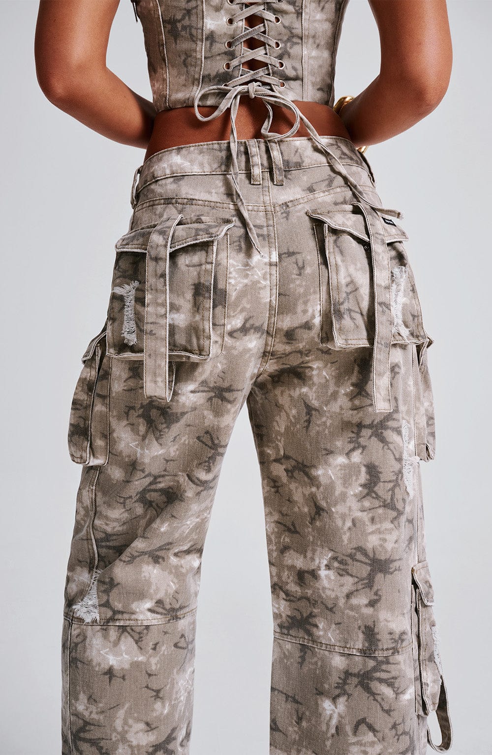 Brooklyn Cargo Pant - Camo Print - Amour-amsterdam