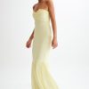 Strapless Chiffon Maxi Dress - Amour-amsterdam